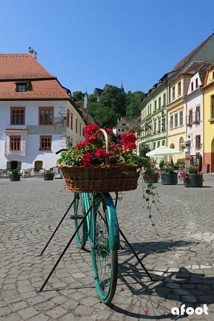 Torvet i Sighisoara.
